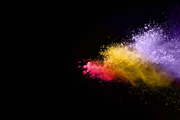 istock abstract colored dust explosion on a black background.abstract powder splatted background,Freeze motion of color powder exploding/throwing color powder, multicolored glitter texture. 1137111244