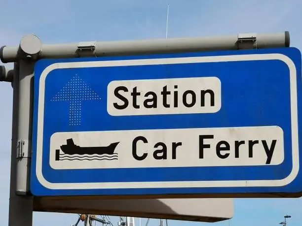 Car ferry roadsign