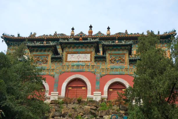 Traditional building in the Summer Palace stock photo