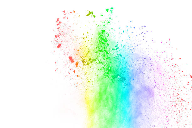 istock abstract powder splatted background. Colorful powder explosion on white background. Colored cloud. Colorful dust explode. Paint Holi. 1137116568