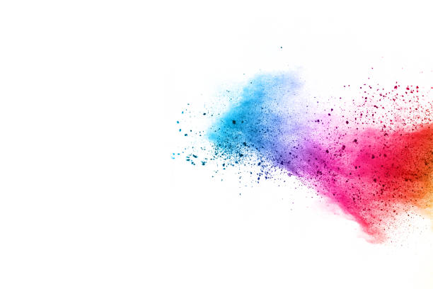 istock abstract powder splatted background. Colorful powder explosion on white background. Colored cloud. Colorful dust explode. Paint Holi. 1137116632