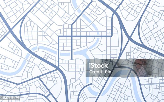 istock City Urban Streets Roads Abstract Map 1137117479