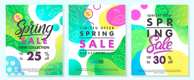 Spring Special Offer Banners Stock Illustration - Download Image Now ...