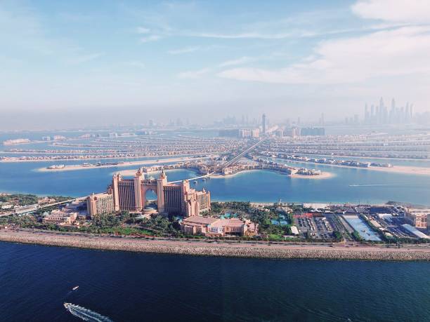Atlantis Palm Jumeirah View from Above atlantis the palm stock pictures, royalty-free photos & images