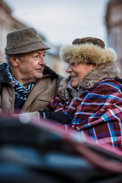 istock Senior couple having a romantic date 1137123703