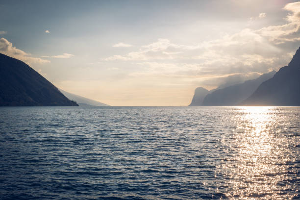 istock Sunset over Lago di Garda, Trento, Italy. 1137128124