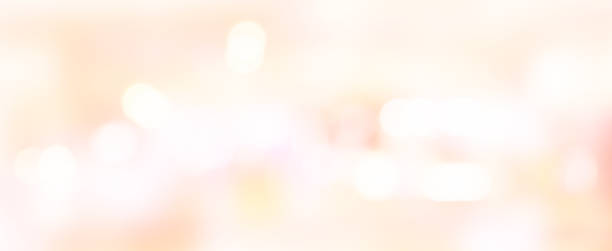 desenfoque abstracto hermoso color rosa o oro rosa de fondo panorámico con la fiesta ligera bokeh para feliz navidad, feliz año nuevo celebrar y san valentín día 14 febrero concepto festivo - soft coral fotografías e imágenes de stock