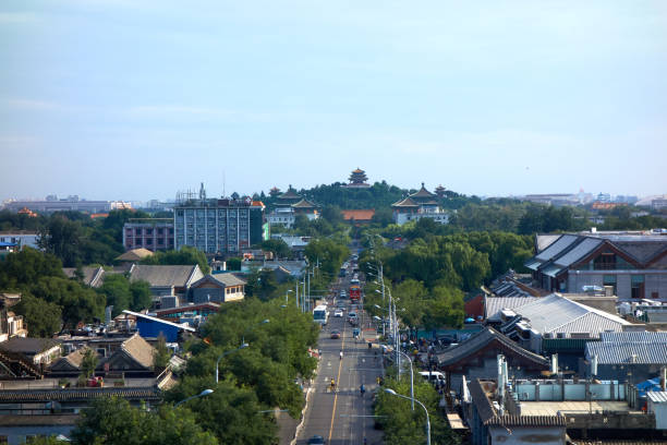 View from Drum Tower stock photo