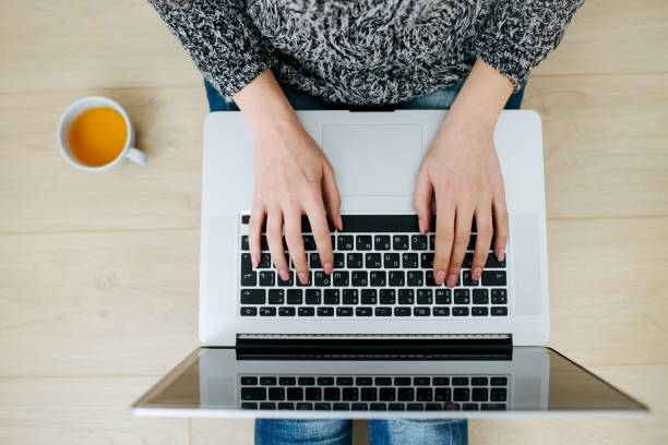 istock Woman freelancer working on a laptop. 1137142643