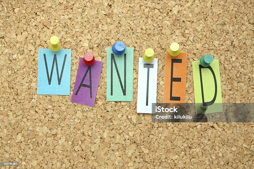 Wanted  Alphabet Stock Photo