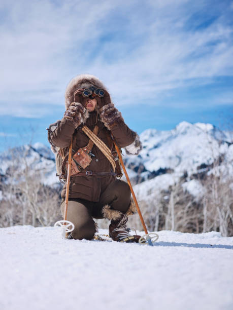 istock Woman Winter Snowshoeing Explorer 1137143859