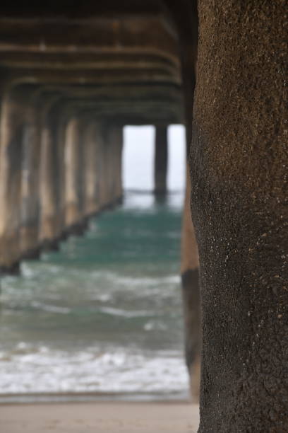 istock Pier Support in Water and Sand 1137144222