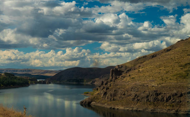 istock Beautiful Cloudy Sky, The Andes Mountains and Lakes. 1137148713