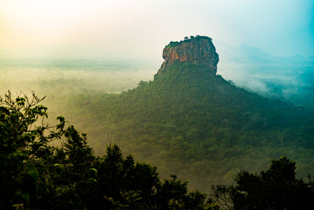 istock Sigiriya Lion Rock Mount sri lag dawn top view 1137152016