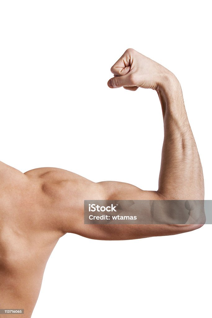 Plano aproximado de homem de braço muscular - Royalty-free Adulto Foto de stock