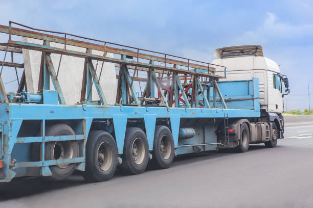 istock truck goes on the highway 1137162552