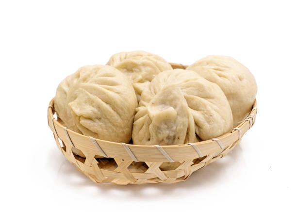 istock Chinese Steamed Buns isolated on white background. 1137177981