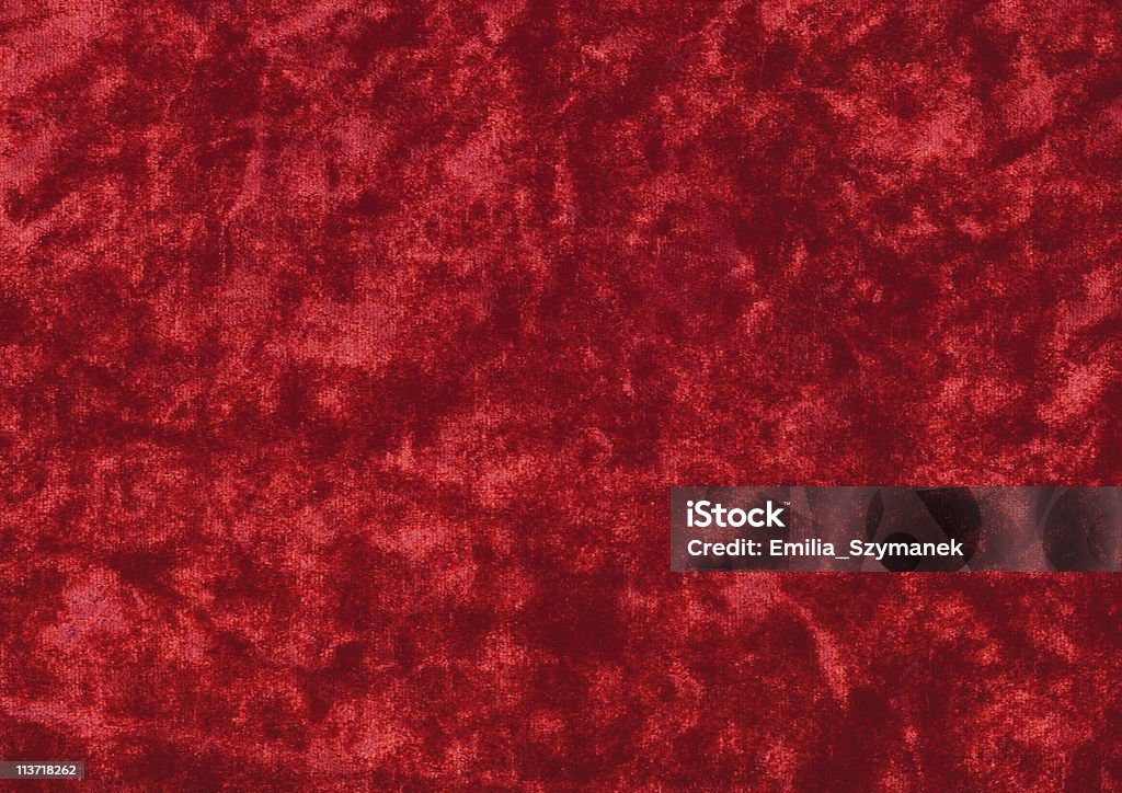Red velvet creates light and dark shaded abstract pattern Red velvet  XXXL.  Color Image Stock Photo