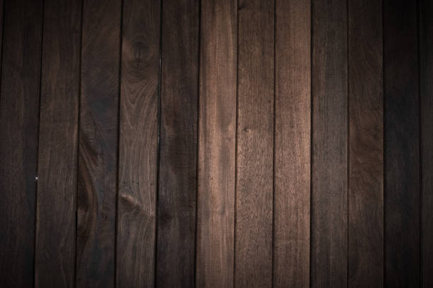 istock Wood table floor with natural pattern texture. Empty template  wood board can be used as background. 1137199015
