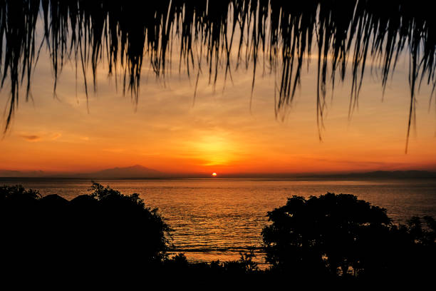 istock Morning view from tropical cottage 1137200496