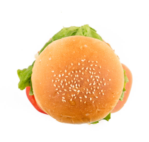 istock Hamburgers on a white background 1137203398