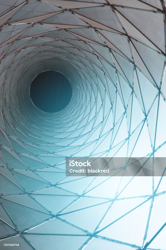 Glass Backbone Structure Abstract Architectural Glass Structure Stock Photo - Download Image Now ...