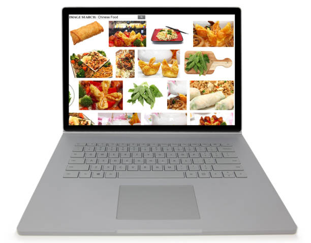 istock Computer with Internet Search for Chinese Food on Screen 1137209383