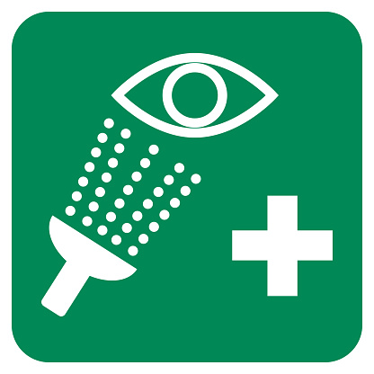 Emergency Eye Wash Vector Sign