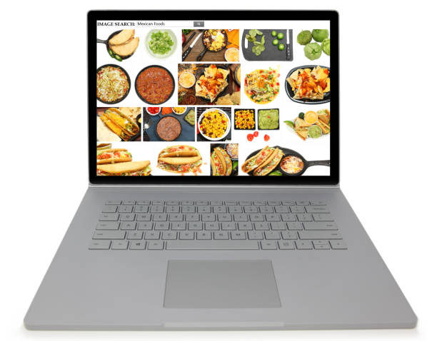 istock Laptop searching internet for Mexican food 1137209514