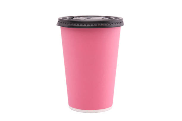 istock Set of paper cups isolated on a white background. 1137217266