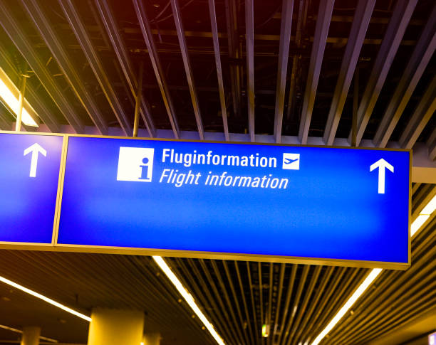 istock Flight Information sign at the airport 1137227070
