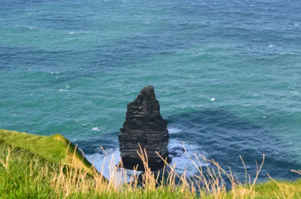 Ireland's Needle located just off the Cliff's of Moher.