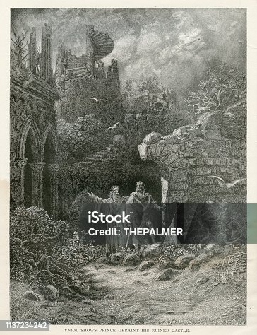 istock Yniol shows Prince Geraint his ruined castle engraving 1889 1137234242