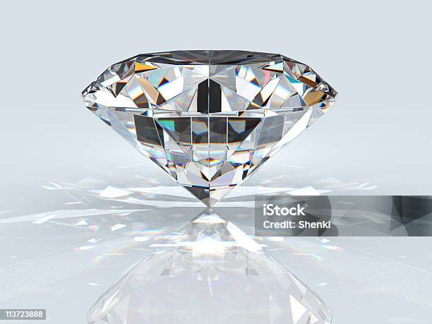 Diamond Jewel Stock Photo - Download Image Now - Diamond - Gemstone, Reflection, Glittering