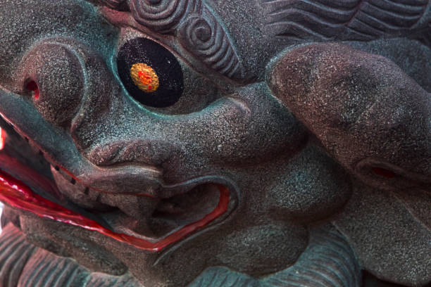 istock China, religion, stone lion, stone lion 1137240509