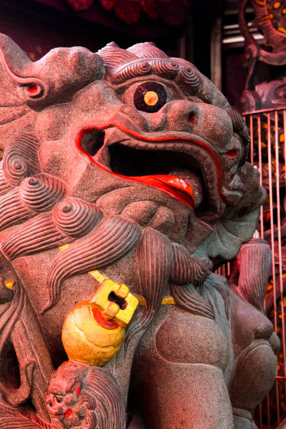 istock China, religion, stone lion, stone lion 1137243705