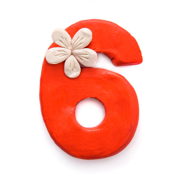 istock Number six 6 of red plasticine 1137249450