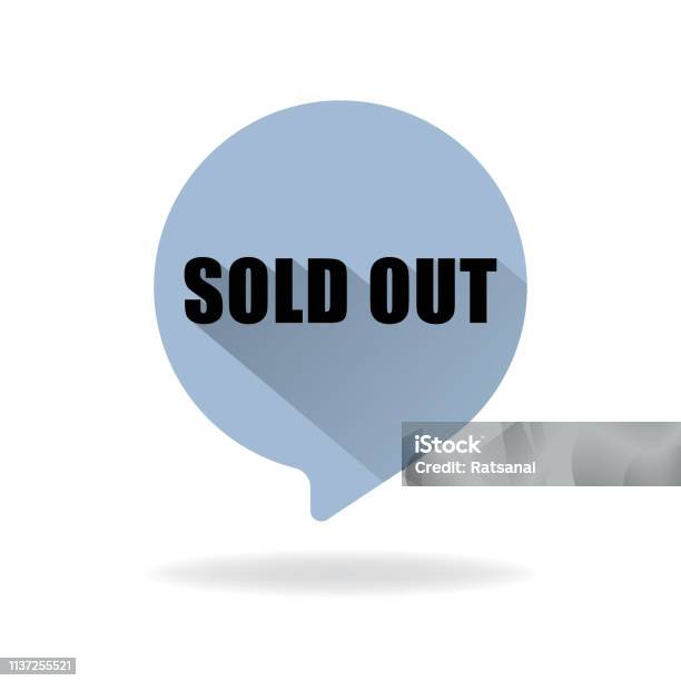 Sold Out Icon Stock Illustration - Download Image Now - Business, Business Finance and Industry, Computer Graphic