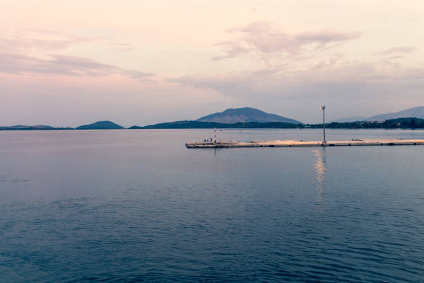 istock Sunsrise over Mediterranean sea in Corfu Greece 1137259838