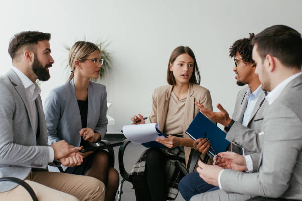 istock Multi-ethnic business meeting for new start up 1137261375