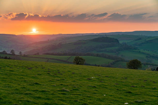 istock Sunset in Shropshire, England, UK 1137263143