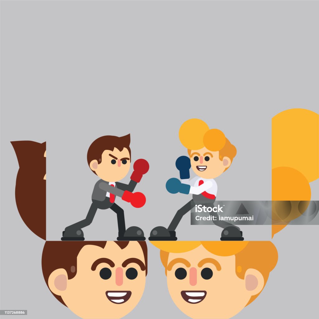 Fighting Concept Stock Illustration - Download Image Now - Above ...