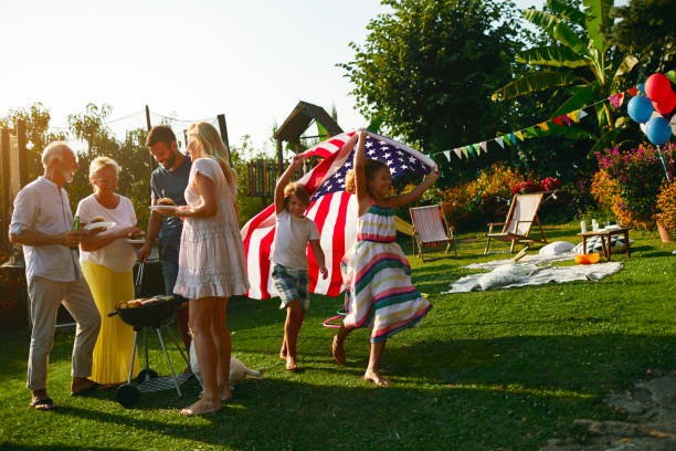 istock Family Celebrating 4th of July 1137270607