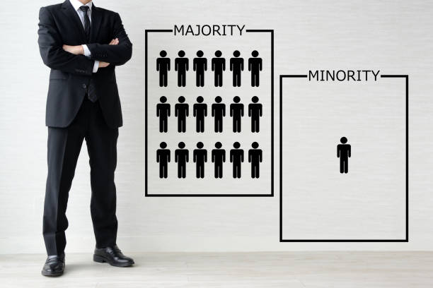 istock Business concepts, majority and minority 1137272839