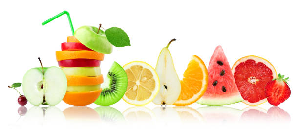 istock Fresh mixed fruits. Slices. Concept 1137274087