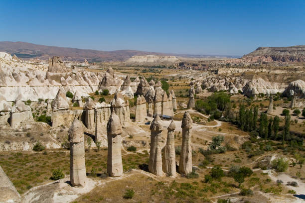 istock Fantastic landscape of Turkish Cappadocia. 1137275856