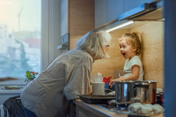 Granny, let me help you with the cookies!