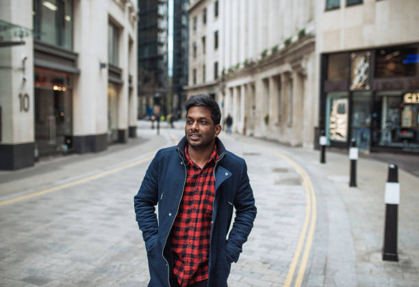 istock Indian man in England, outdoors on winter day 1137281297