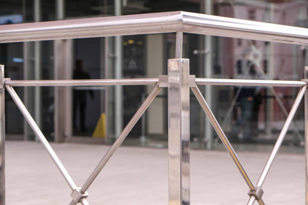 View of Aluminium Stair Railing and Joint Element
