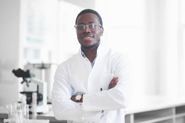 istock An African American worker works in a laboratory conducting experiments. 1137284545